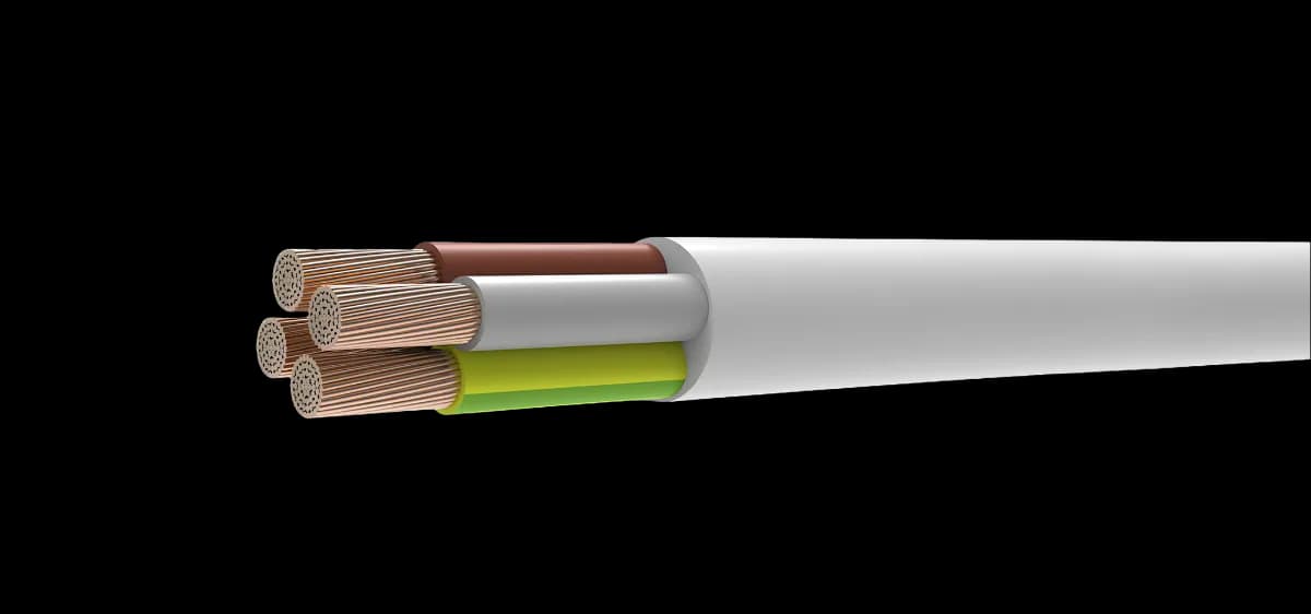 Laki savitljivi kabl sa PVC izolacijom i PVC plaštom (H03VV-F · JUS PP/L), 300/300 V, za male mehaničke zahteve.